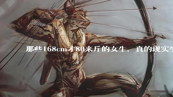 那些168cm才80来斤的女生，真的现实生活中好看吗?